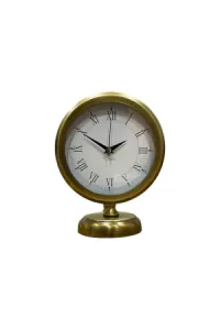 Retro Görünümlü Eskitme Metal Masa Saati 25 x 20 cm · Model MS-2055E