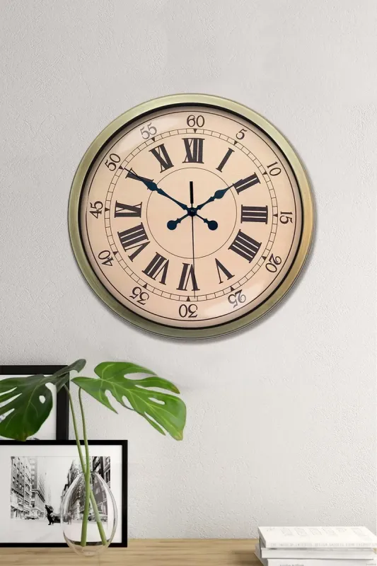 Eskitme Metal Duvar Saati 40 cm · Model 4065E