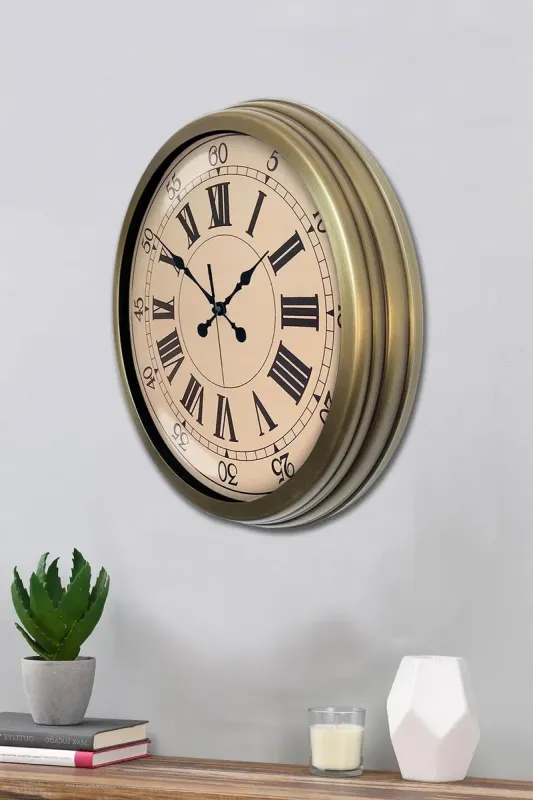 Eskitme Metal Duvar Saati 40 cm · Model 4065E