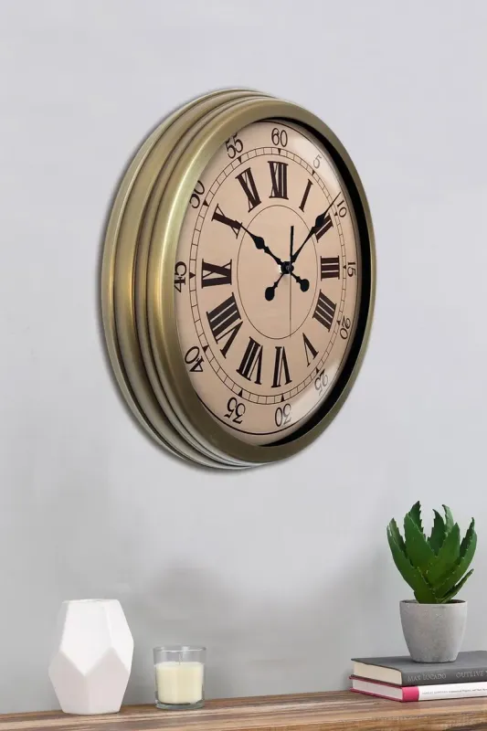 Eskitme Metal Duvar Saati 40 cm · Model 4065E
