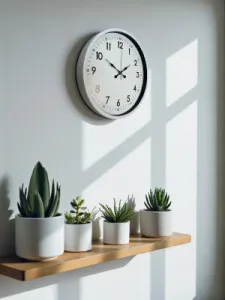 Beyaz Plastik Duvar Saati 36 cm · Model PP-3605W