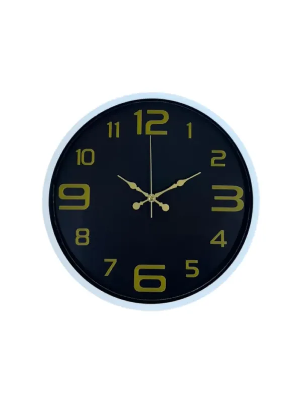 Beyaz Plastik Duvar Saati 36 cm · Model PP-3610W