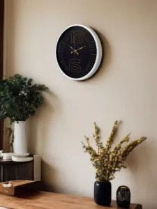 Beyaz Plastik Duvar Saati 36 cm · Model PP-3612W