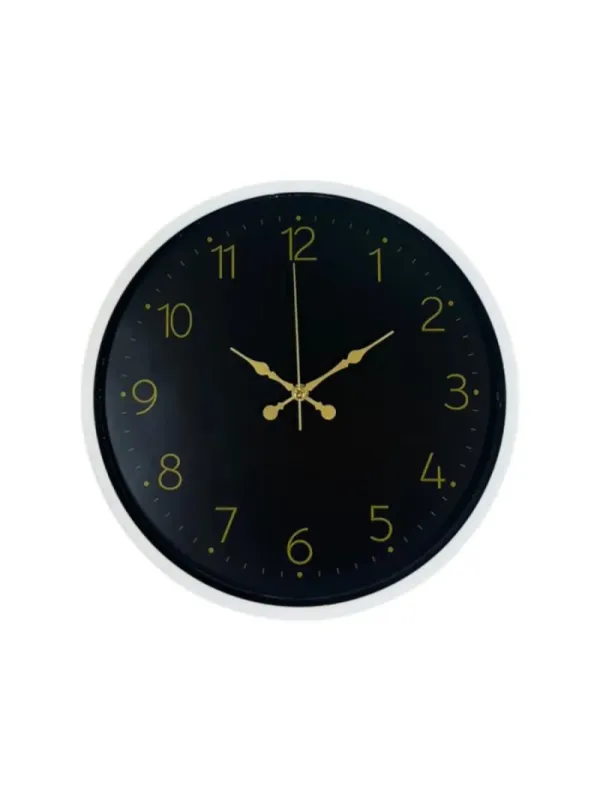 Beyaz Plastik Duvar Saati 36 cm · Model PP-3646W