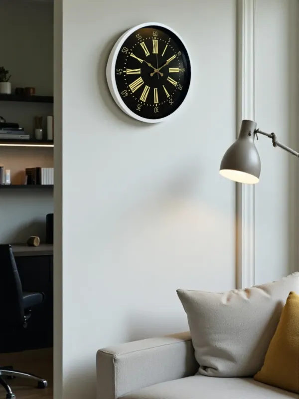 Beyaz Plastik Duvar Saati 36 cm · Model PP-3658W