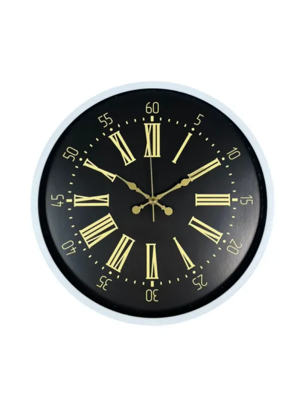 Beyaz Plastik Duvar Saati 36 cm · Model PP-3658W