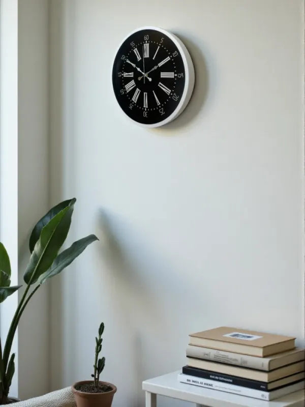 Beyaz Plastik Duvar Saati 36 cm · Model PP-3659W