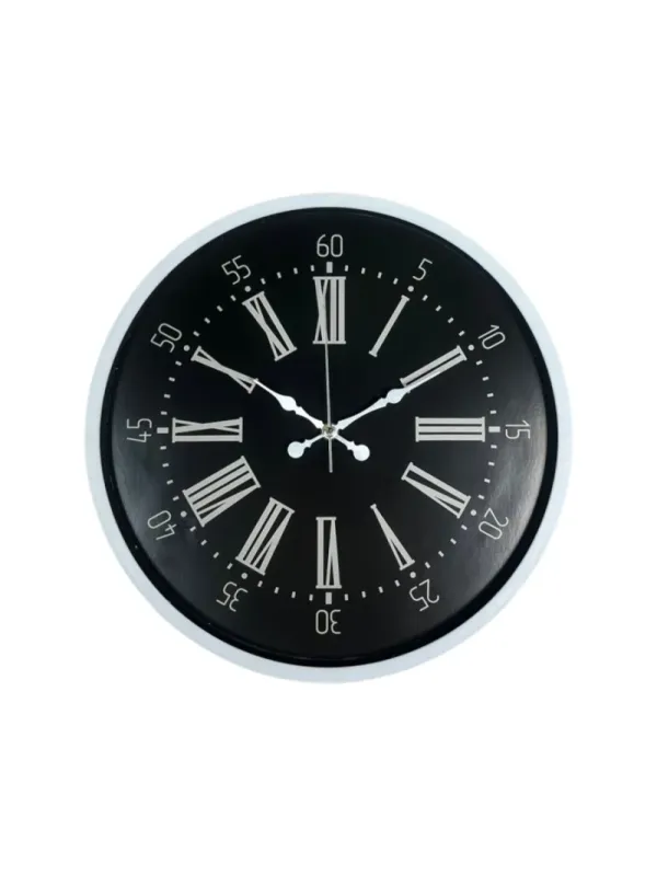 Beyaz Plastik Duvar Saati 36 cm · Model PP-3659W