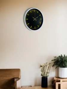 Beyaz Plastik Duvar Saati 36 cm · Model PP-3688W
