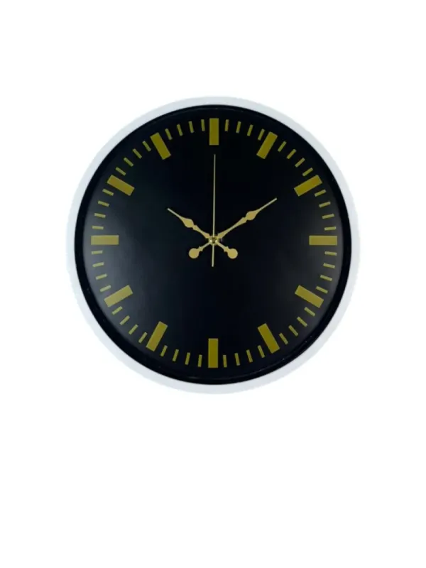 Beyaz Plastik Duvar Saati 36 cm · Model PP-3688W