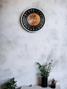 Göstergeli Beyaz Plastik Duvar Saati 36 cm · Model PP-3695W