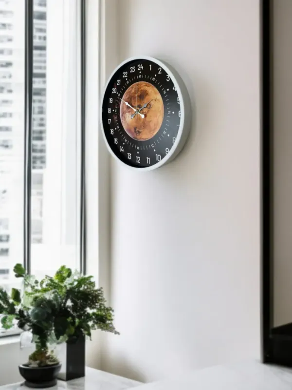 Göstergeli Beyaz Plastik Duvar Saati 36 cm · Model PP-3695W