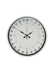 Göstergeli Beyaz Plastik Duvar Saati 36 cm · Model PP-3697W