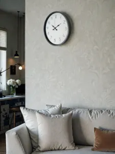 Gri Plastik Duvar Saati 36 cm · Model PP-3604K