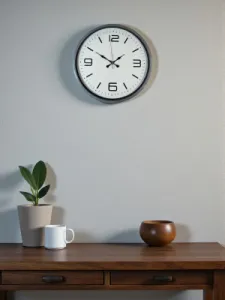 Gri Plastik Duvar Saati 36 cm · Model PP-3608K