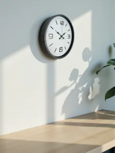 Gri Plastik Duvar Saati 36 cm · Model PP-3608K