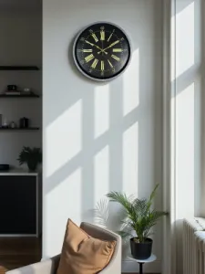 Gri Plastik Duvar Saati 36 cm · Model PP-3658K
