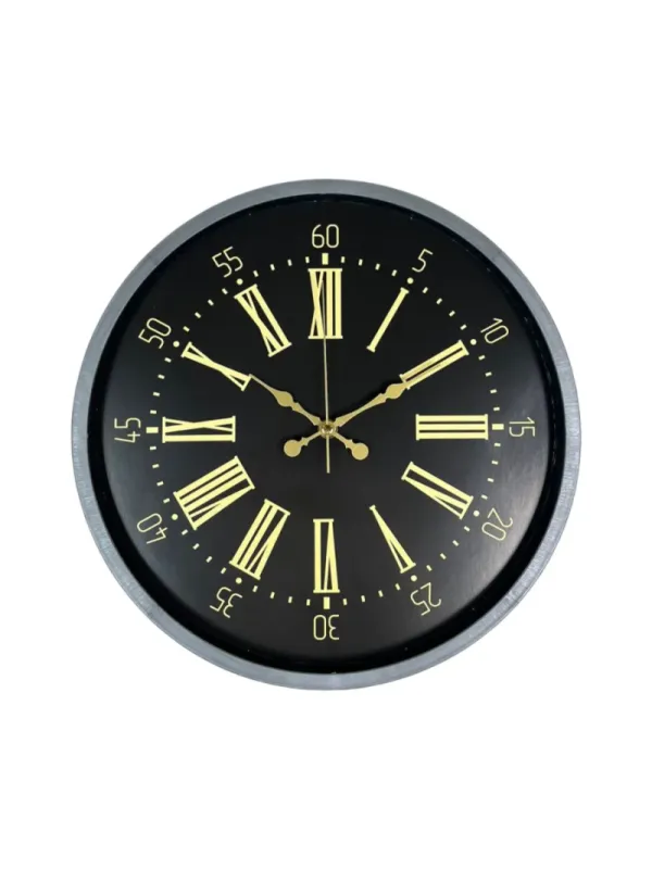 Gri Plastik Duvar Saati 36 cm · Model PP-3658K