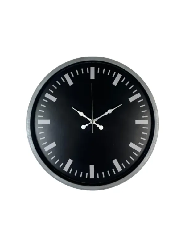 Gri Plastik Duvar Saati 36 cm · Model PP-3687K