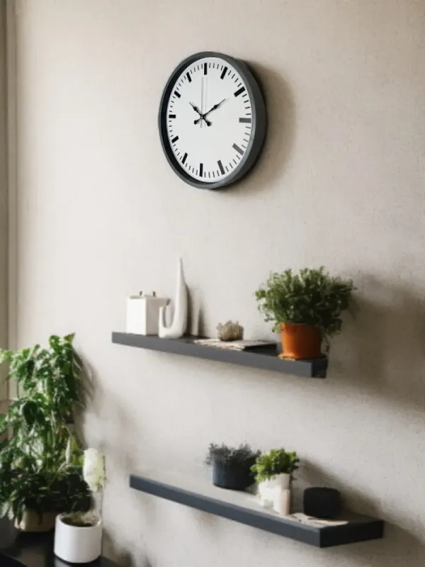 Gri Plastik Duvar Saati 36 cm · Model PP-3689K