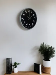 Gri Plastik Duvar Saati 36 cm · Model PP-3692K