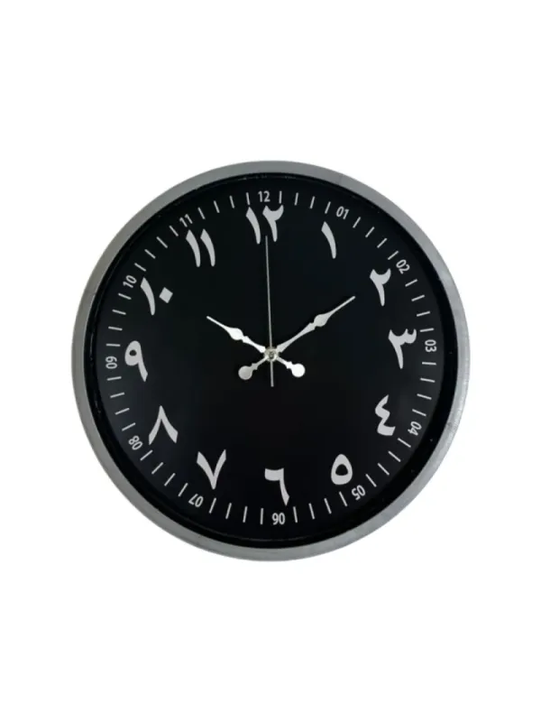 Gri Plastik Duvar Saati 36 cm · Model PP-3692K