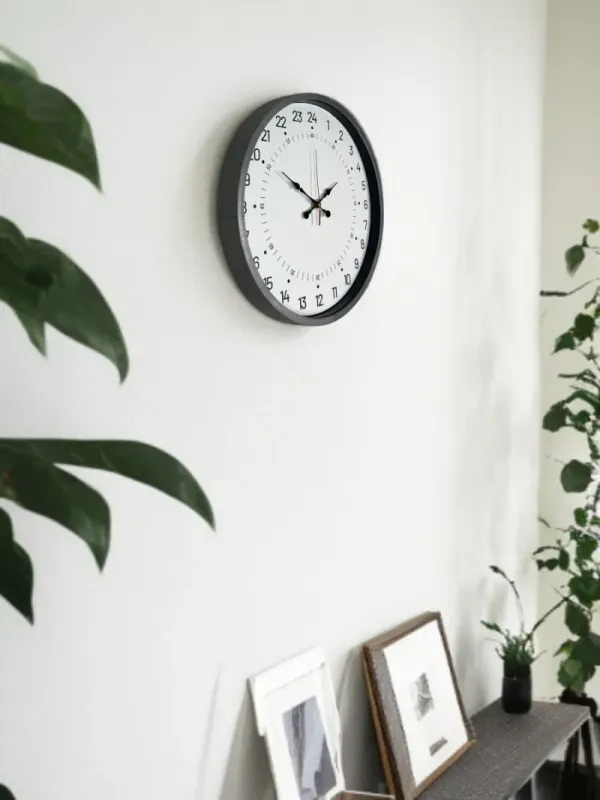 Göstergeli Gri Plastik Duvar Saati 36 cm · Model PP-3697K