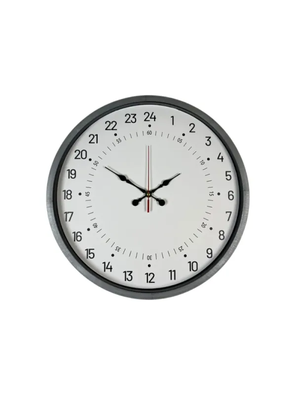 Göstergeli Gri Plastik Duvar Saati 36 cm · Model PP-3697K