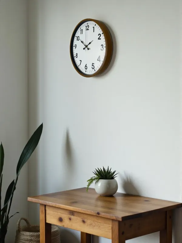 Kahverengi Plastik Duvar Saati 36 cm · Model PP-3601I