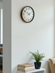 Kahverengi Plastik Duvar Saati 36 cm · Model PP-3601I
