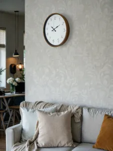 Kahverengi Plastik Duvar Saati 36 cm · Model PP-3604I