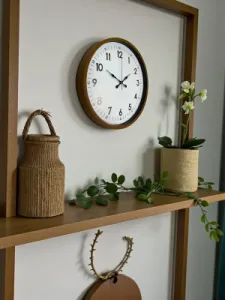 Kahverengi Plastik Duvar Saati 36 cm · Model PP-3605I