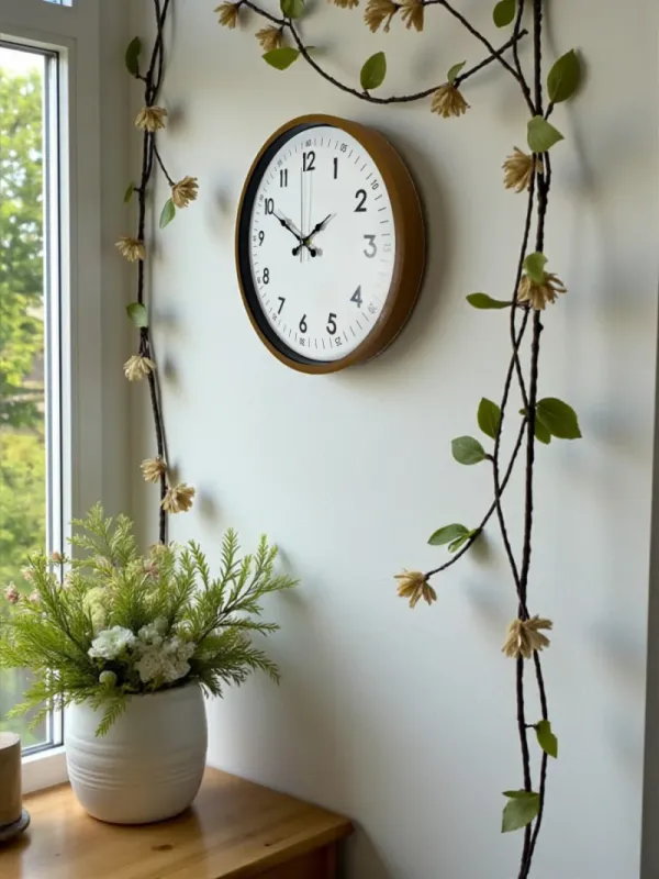 Kahverengi Plastik Duvar Saati 36 cm · Model PP-3605I