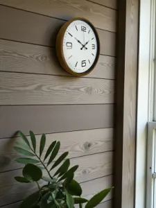 Kahverengi Plastik Duvar Saati 36 cm · Model PP-3608I