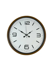 Kahverengi Plastik Duvar Saati 36 cm · Model PP-3608I
