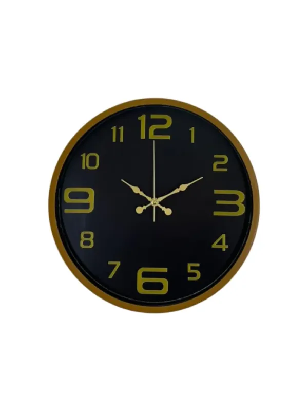 Kahverengi Plastik Duvar Saati 36 cm · Model PP-3610I