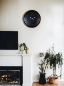 Kahverengi Plastik Duvar Saati 36 cm · Model PP-3612I