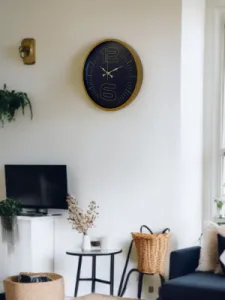 Kahverengi Plastik Duvar Saati 36 cm · Model PP-3612I