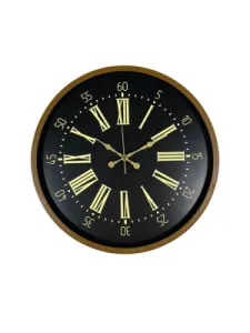 Kahverengi Plastik Duvar Saati 36 cm · Model PP-3658I