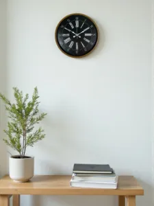 Kahverengi Plastik Duvar Saati 36 cm · Model PP-3659I