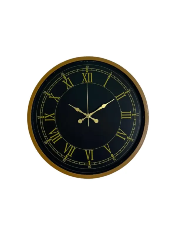 Roma Rakamlı Kahverengi Plastik Duvar Saati 36 cm · Model PP-3672I