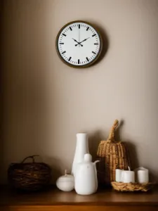 Kahverengi Plastik Duvar Saati 36 cm · Model PP-3689I