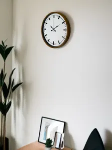 Kahverengi Plastik Duvar Saati 36 cm · Model PP-3689I