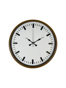 Kahverengi Plastik Duvar Saati 36 cm · Model PP-3689I