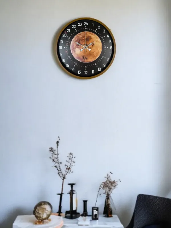 Göstergeli Kahverengi Plastik Duvar Saati 36 cm · Model PP-3695I