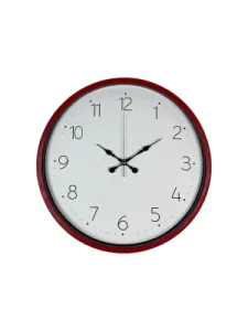 Kırmızı Plastik Duvar Saati 36 cm · Model PP-3604R