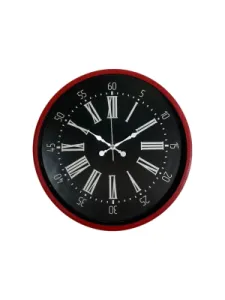 Kırmızı Plastik Duvar Saati 36 cm · Model PP-3659R