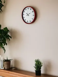 Kırmızı Plastik Duvar Saati 36 cm · Model PP-3689R