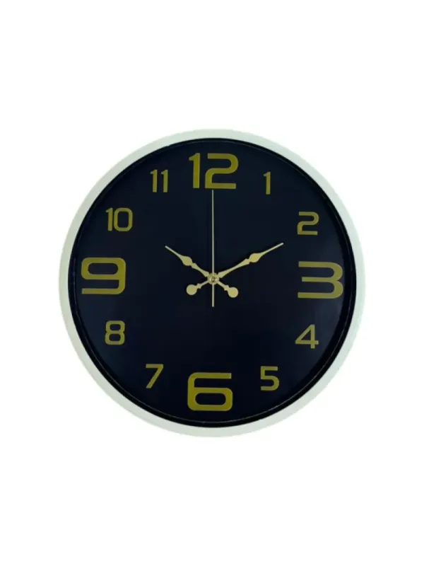 Krem Plastik Duvar Saati 36 cm · Model PP-3610X