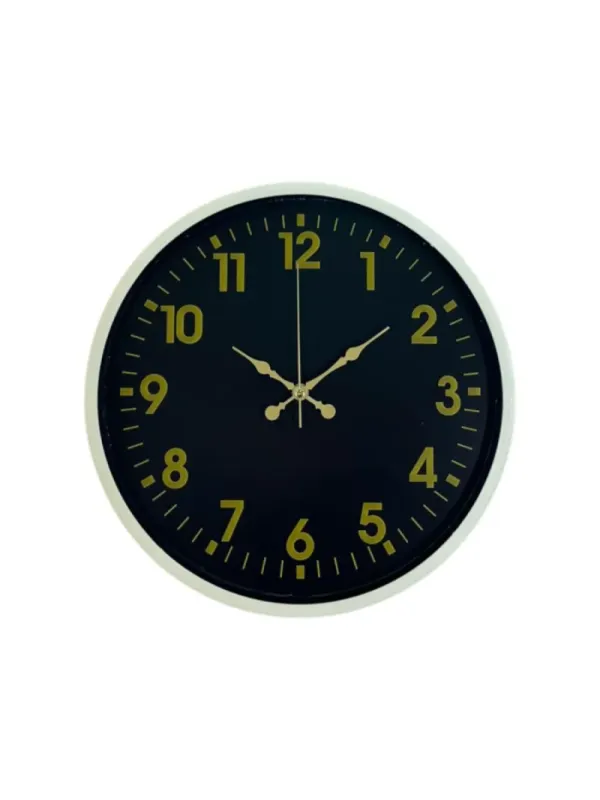 Krem Plastik Duvar Saati 36 cm · Model PP-3623X